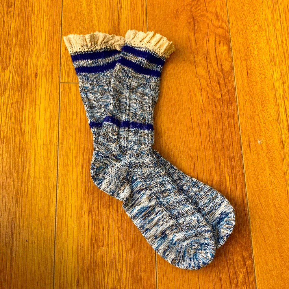 Vintage Free People calf Knit Socks